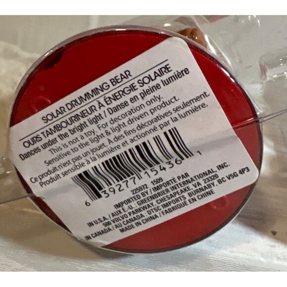 Solar Figures Drumming Bear & Santa In Chimney Christmas House Novelty - Picture 4 of 5